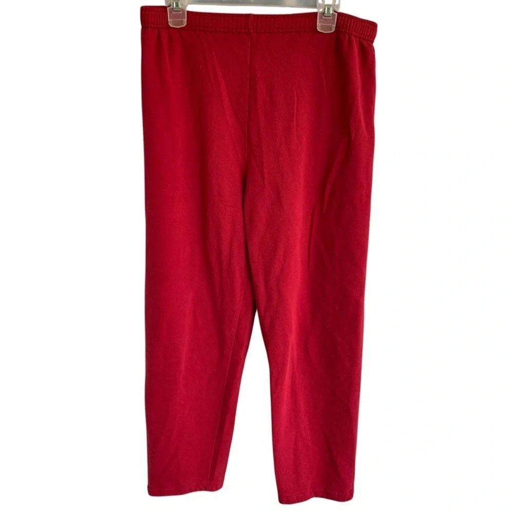 Vintage Jerzees Blank Red Activewear Pants Sweatpants Size XL